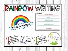 Image result for rainbow writing