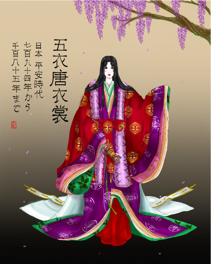 narre omhyggelig hende Japanese Entry 5: Junihitioe or ITSUTSUGINU-KARAGINU-MO | Painted Skin